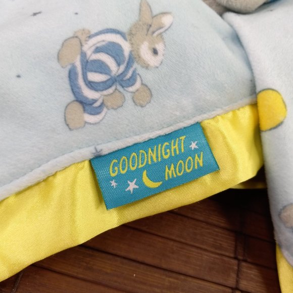Goodnight Moon Bunny Rabbit Lovey Plush Security Blanket Lovie - Picture 3 of 8